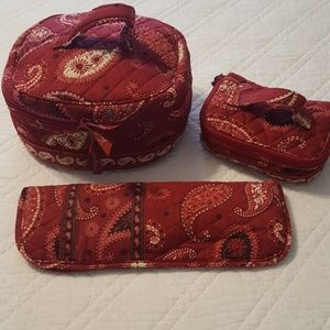 Vera Bradley 3 pc Travel Set